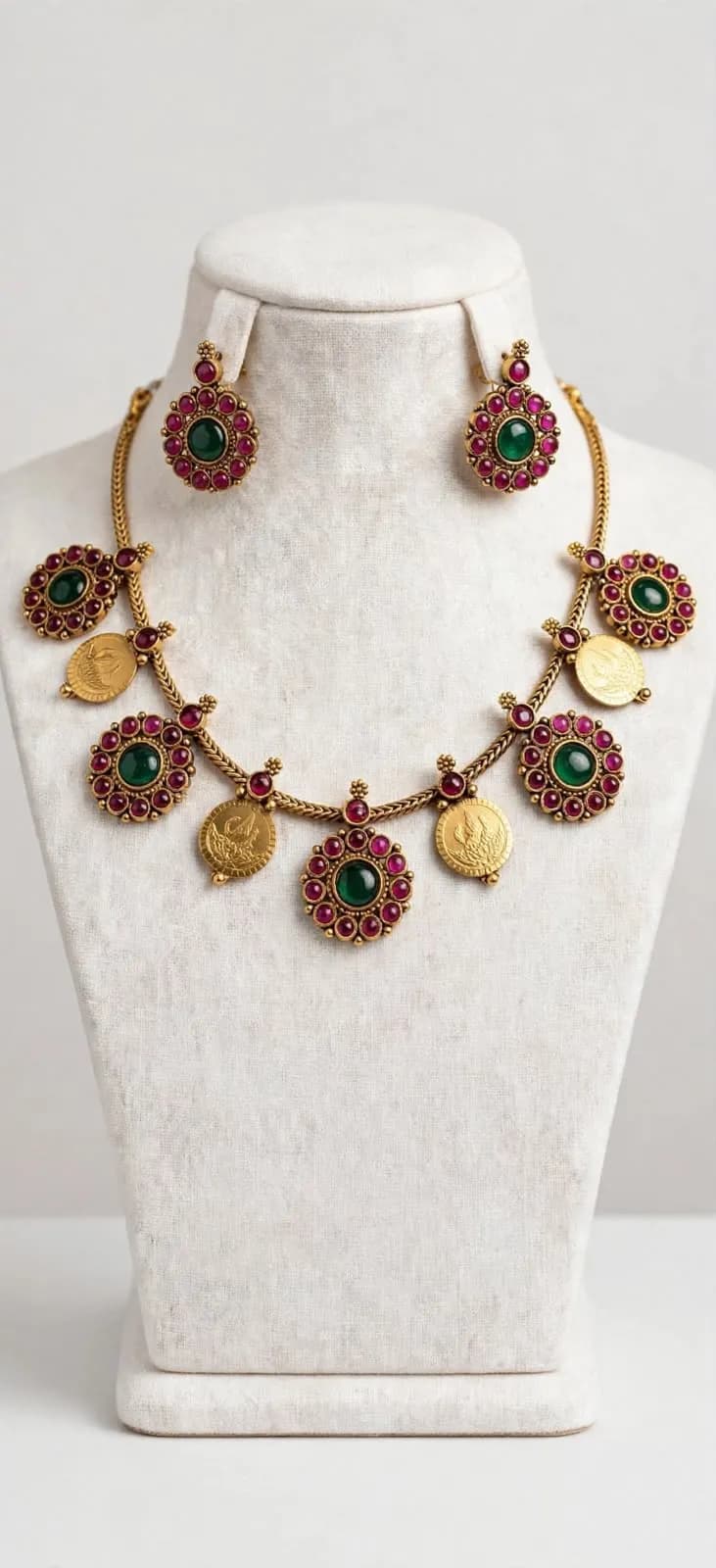 Traditional Green + Ruby Kemp Coin Set