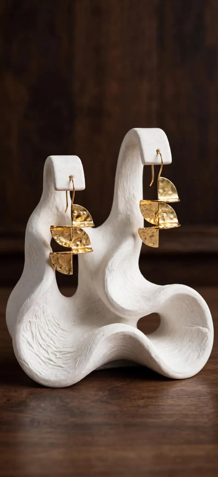 Golden cascade Earrings