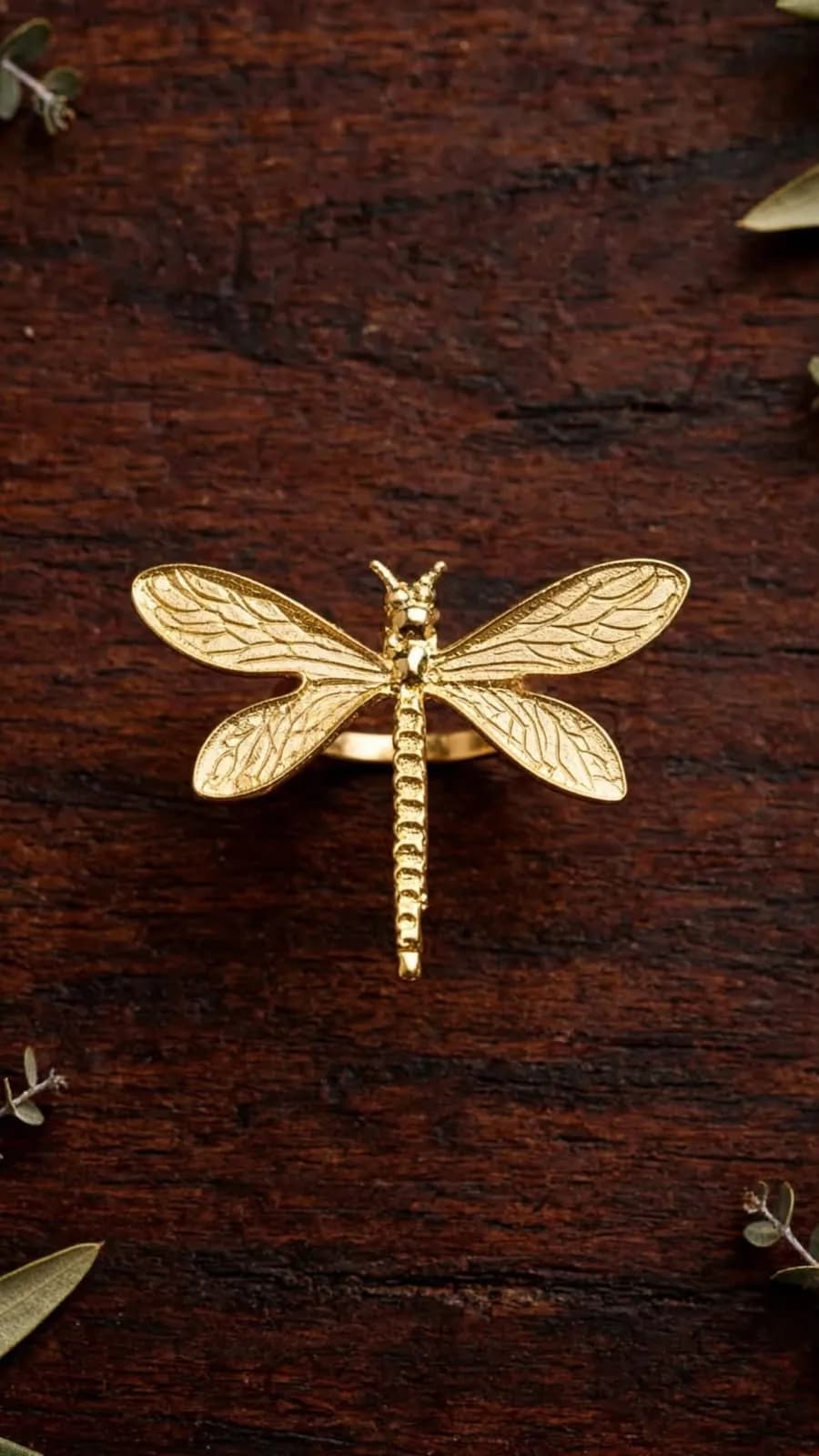 Gold Butterfly Ring