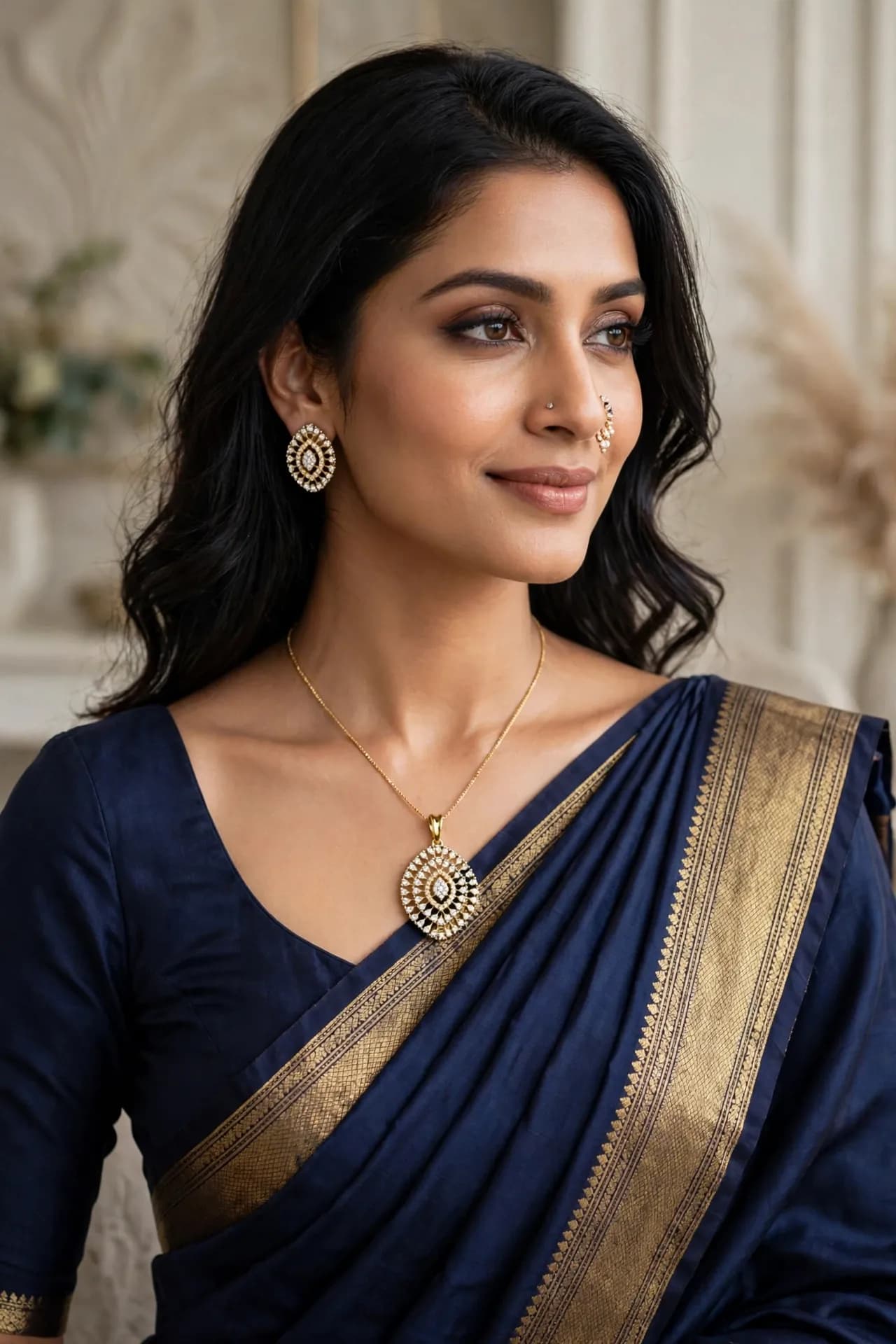 Royal Oval Aura Pendant Set