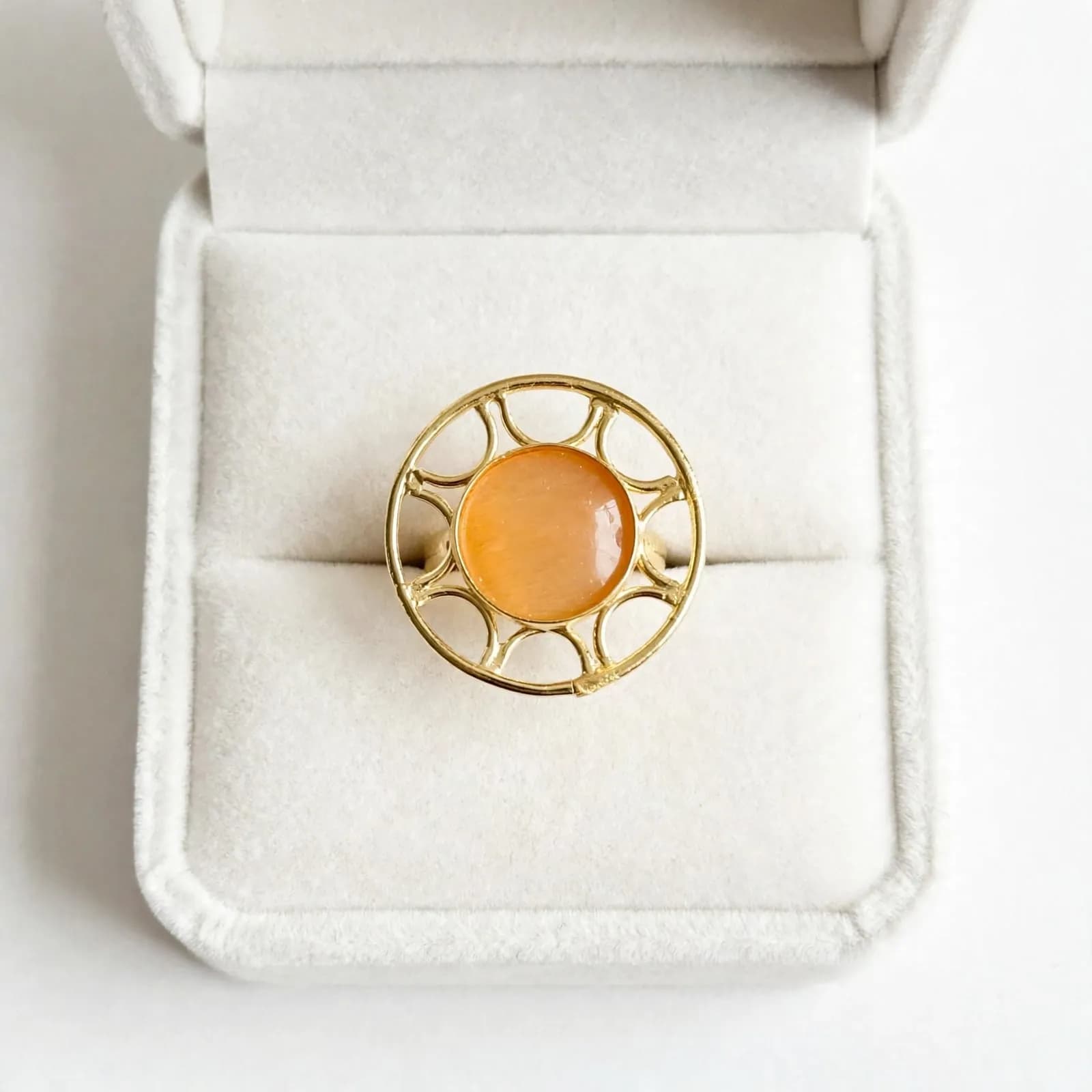 Sunset Aura Statement Ring