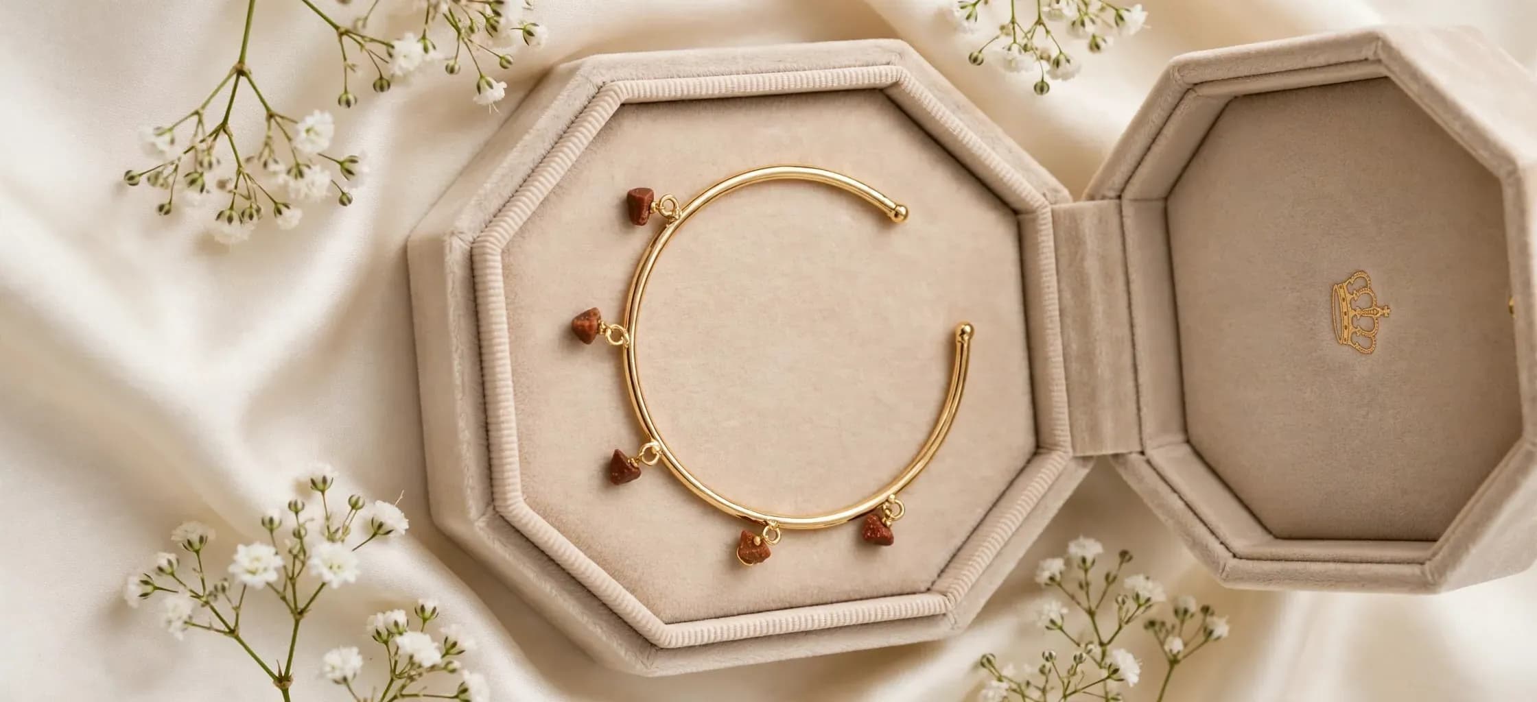 Earth Charm Cuff Bangle