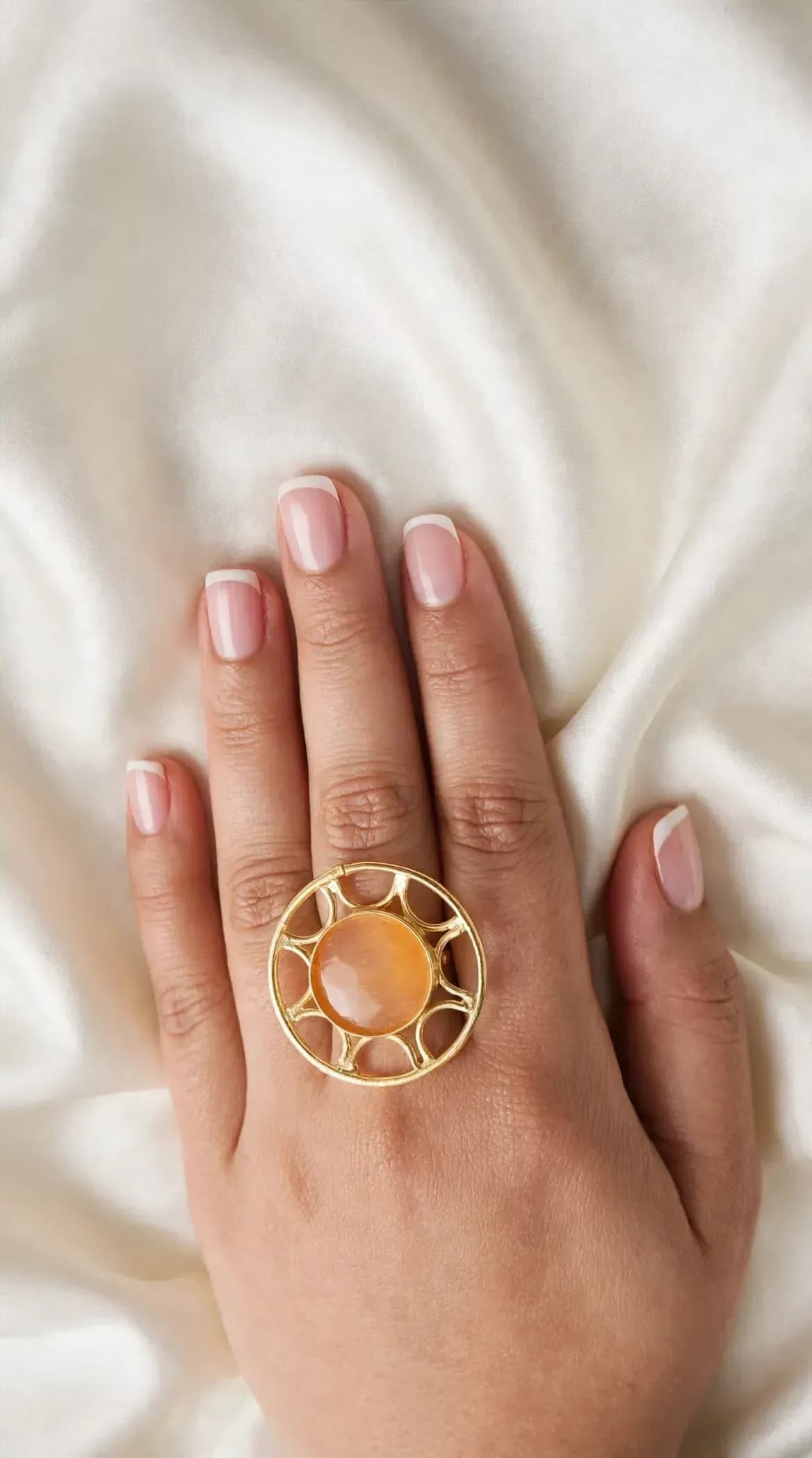 Sunset Aura Statement Ring
