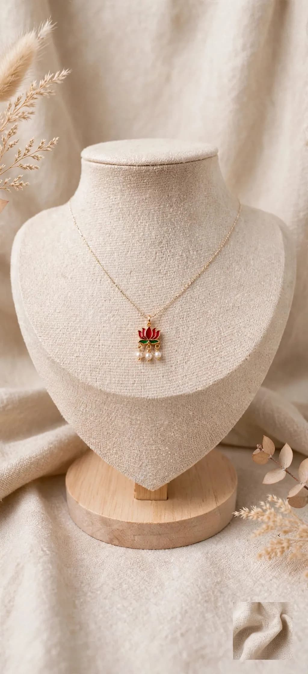 Invisible Lotus — Temple Inspired Necklace
