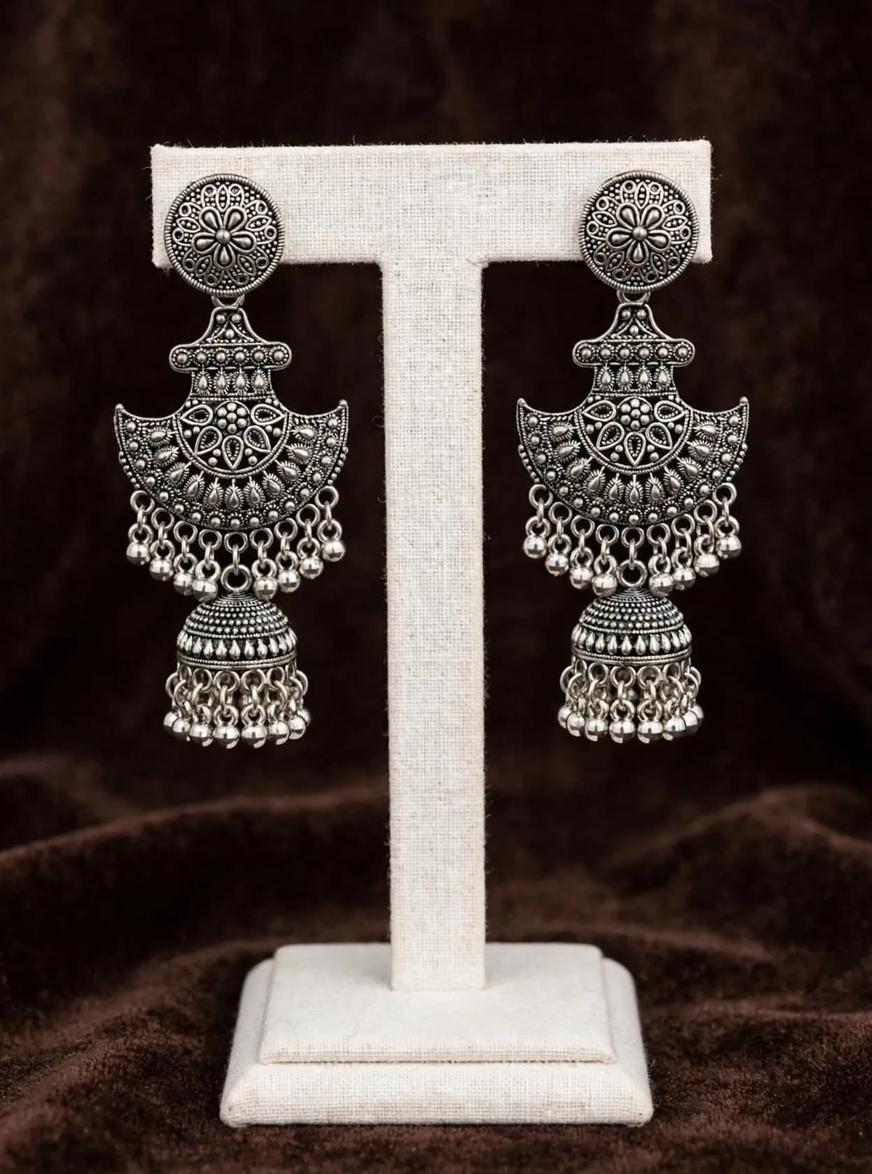 Tribal Chandbali Statement Earrings
