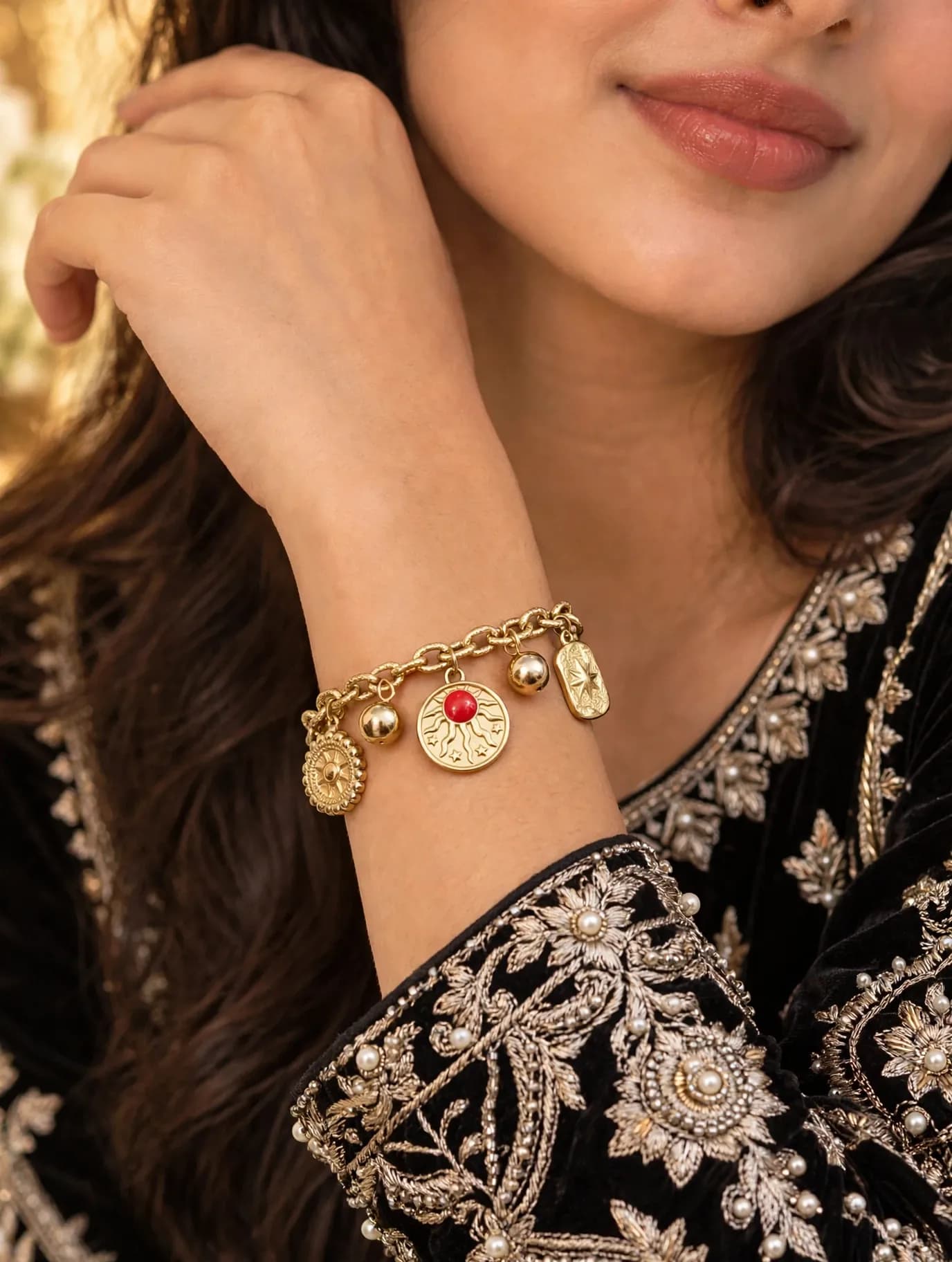Sun & Star Charm Bracelet