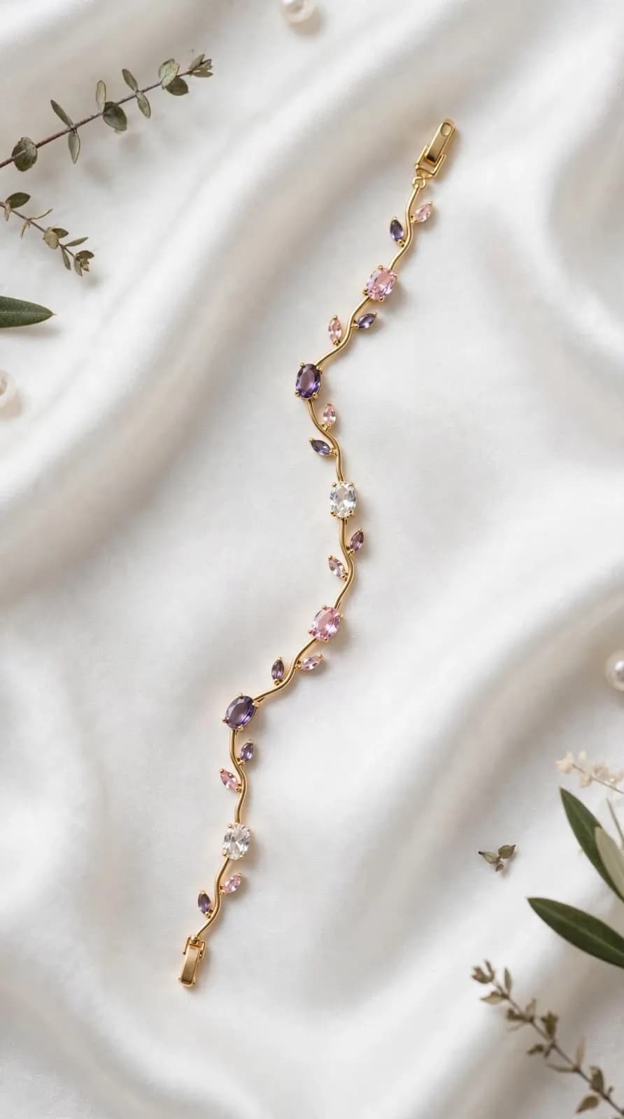 Pastel Rainbow Vine Tulip Bracelet