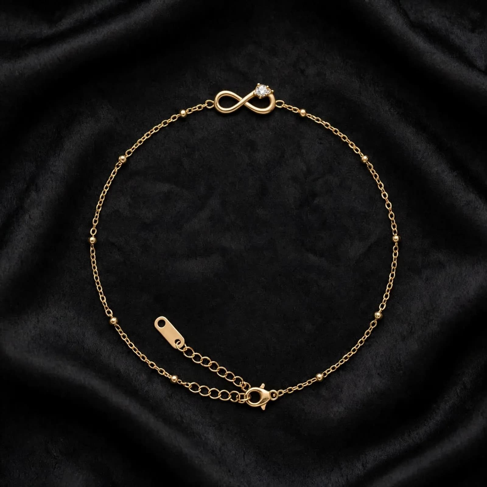 Infinity Single Diamond Bracelet