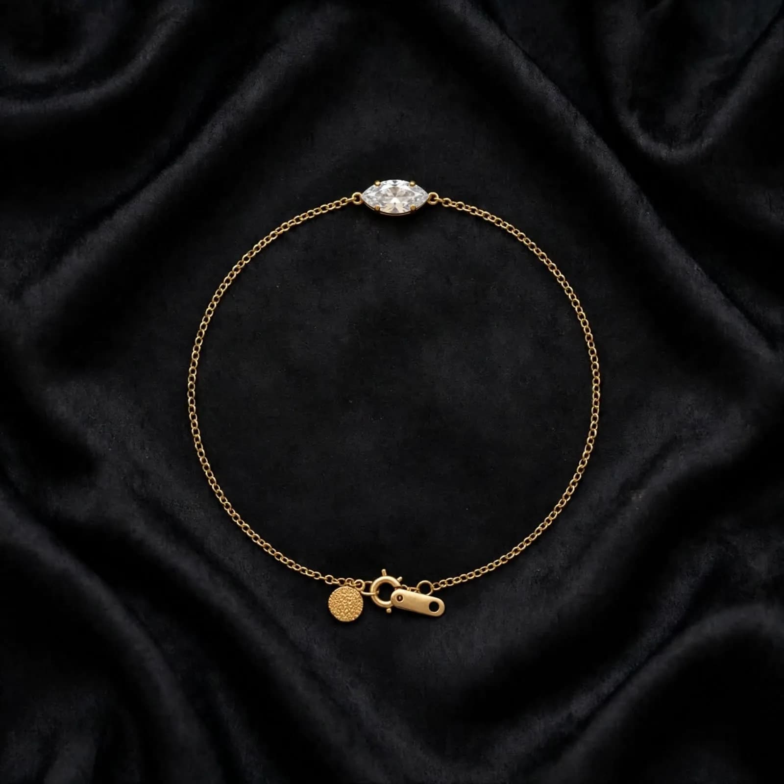 Marquise Eye Solitaire Bracelet