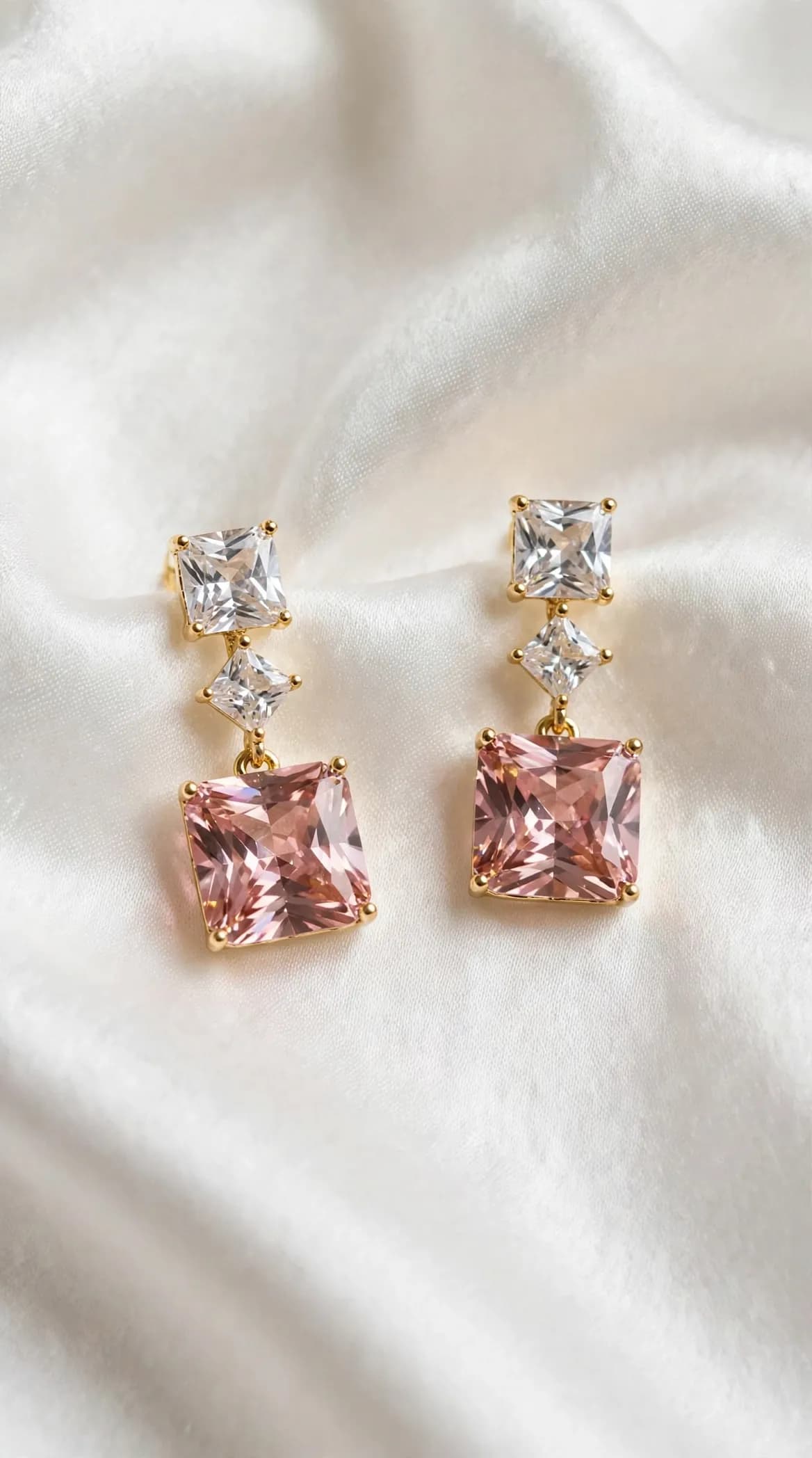 Triple Princess Drop Earrings