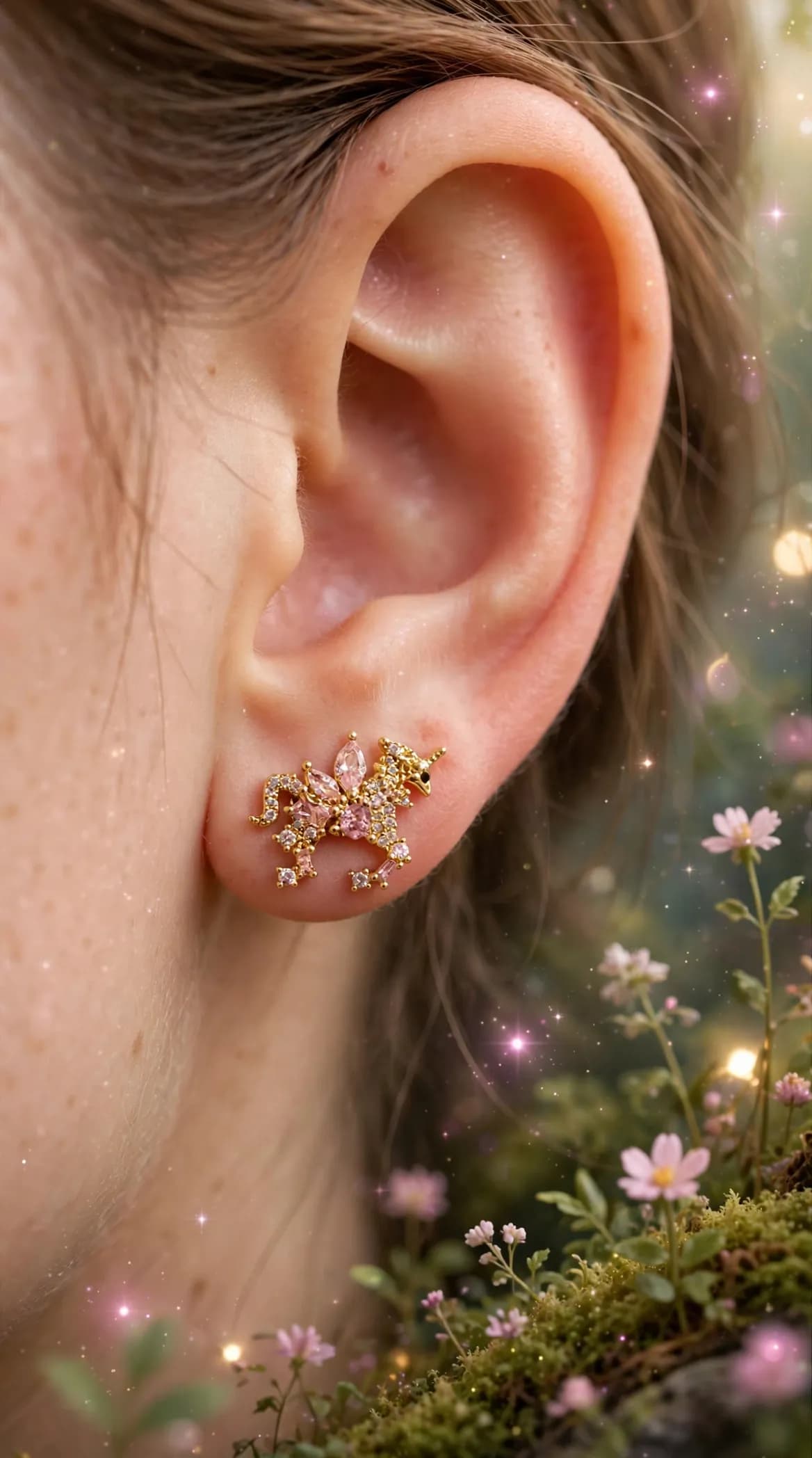 Pixie Unicorn Studs