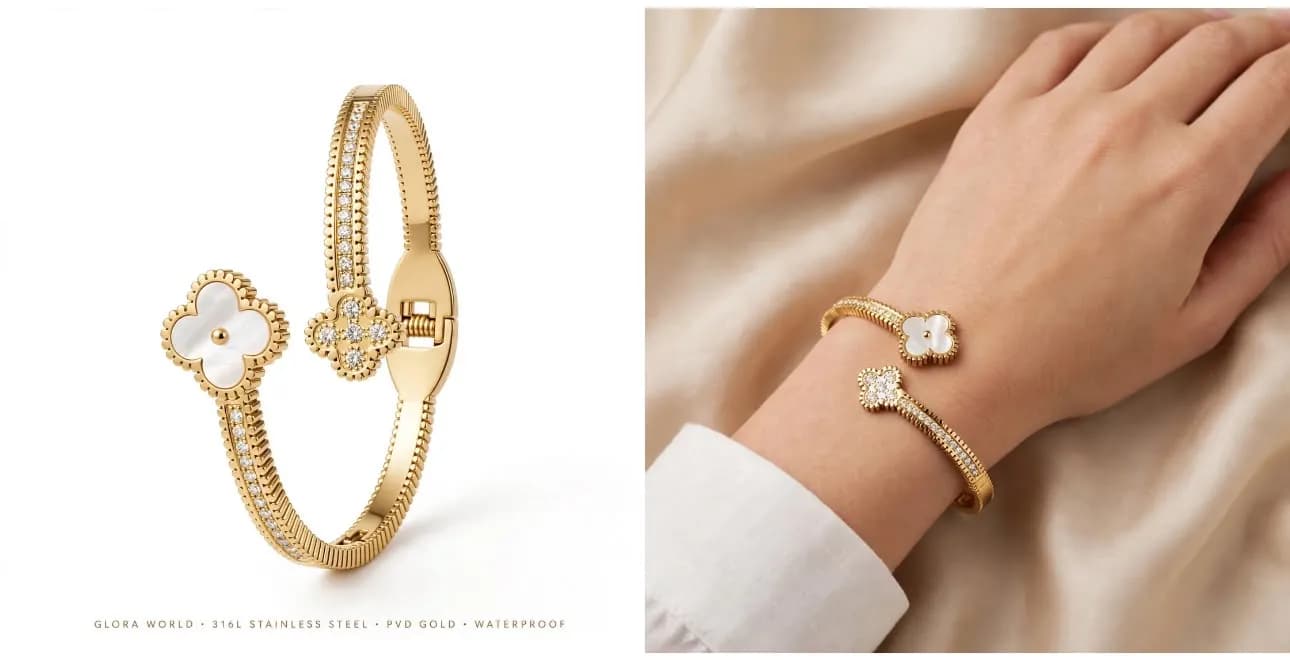 Dual Clover Bangle