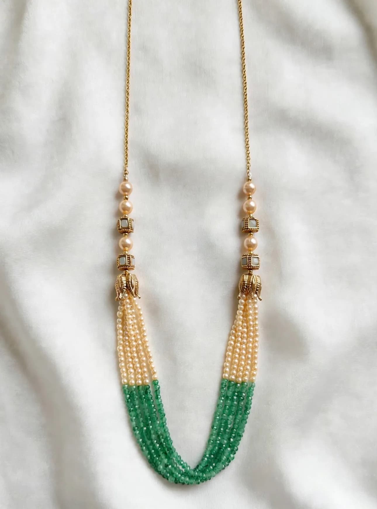 Luxe green pearl