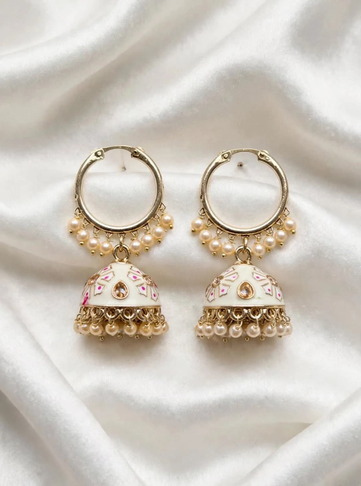 Pearl Hoop Jhumka